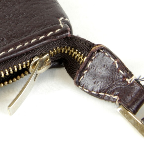 Salvatore Ferragamo Shoulder Bag Leather Brown Women's